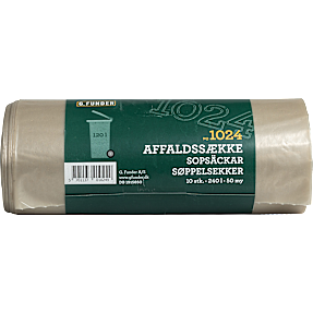 Klare affaldssække til container