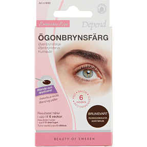 Øjenbrynsfarve Brun/Sort