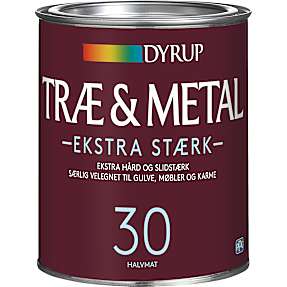 Dyrup træ & metal maling ekstra stærk 1 liter - hvid