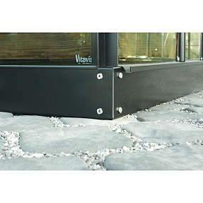 Vitavia stålsokkel 5000 125 mm - sort