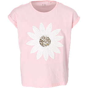 VRS børne T-shirt str. 104 - rosa