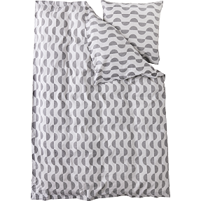 Salling sengetøj 140x200 cm - grå halvmåne