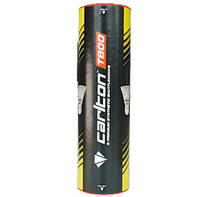 Carlton badmintonbolde T800 nylon gul/rød 6 stk.