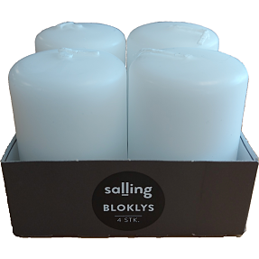 Salling bloklys 4x6 cm 4-pak - hvid