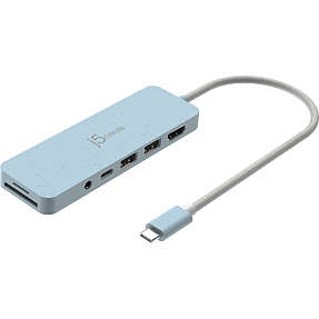J5 USB-C multi adapter - blå