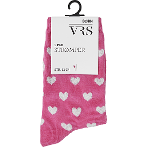 VRS børne strømper str. 31/34 - printet