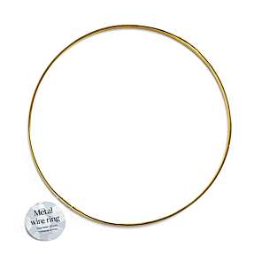 Metal wire ring - guldfarvet