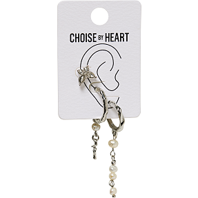 CBYH dame 3-pak øreringe - sølvfarvet