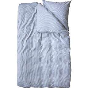 Salling sengetøj 140x200 cm - smal strib blå