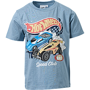 Hot Wheels T-shirt str. 122/128 - blå