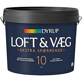 Dyrup loft & vægmaling Ekstra spærrende 4,5 liter - hvid