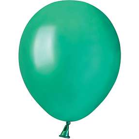 Latexballoner 13 cm 15-pak - metallic grøn