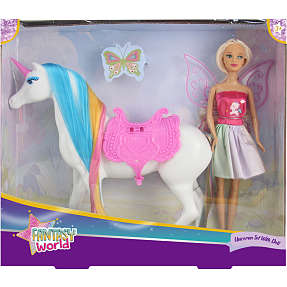 Fantasy world enhjørninge sæt med dukke