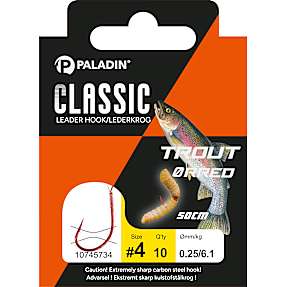 Snelled Hooks Trout #4 10 stk.