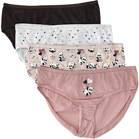 VRS børne 4-pak trusser str. 134/140 - multifarvet