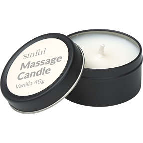 Sinful vanilje massagelys 40 g