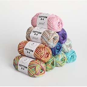 Farmers Yarn 8/4 Print bomuldsgarn - flere varianter - assorteret