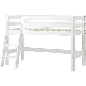 Hoppekids ECO Luxury halvhøj seng 70x160 cm - hvid