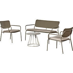 Bakkedal sofasæt med hynder - taupe