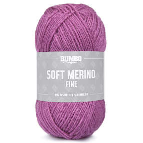 BUMBO Soft Merino Fine Uldgarn - Mørkrosa 1135