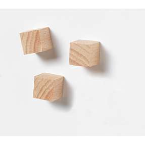 Magnet i træ - firkantet
