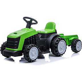 Traktor med trailer - Grøn