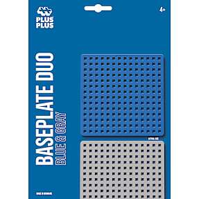 Plus Plus byggeplade blå/grå