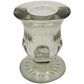 Lysestage H: 6 cm - grøn