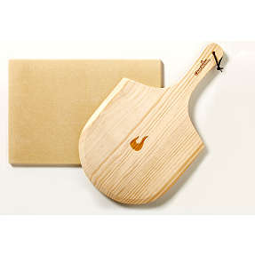 Char-Broil firkantet pizzasten med spade