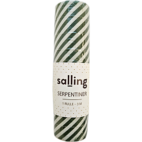 Salling serpentiner L: 3 meter - Grønne striber