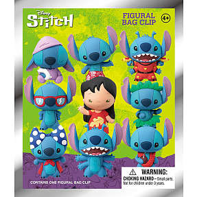 Disney Stitch skumnøglering ca. 6,5 cm – flere varianter – assorteret