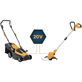 STIGA Collector 136e Kit plæneklipper og GT 100e græstrimmer