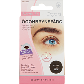 Øjenbrynsfarve sort