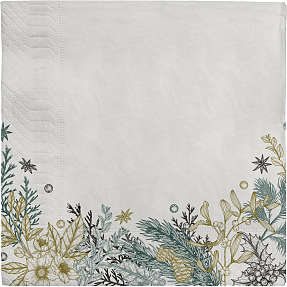 Mønstrede servietter 33x33 cm 20-pak