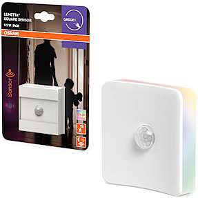 Lunetta vågelampe med sensor - hvid og multifarvet