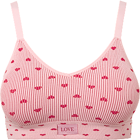 VRS dame BH str. M/L - lyserød