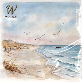 Windsor sommerservietter 33x33 cm 20-pak - sandstrand