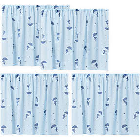 Hoppekids Ole Lukøje forhæng til halvhøj- og køjeseng - blå