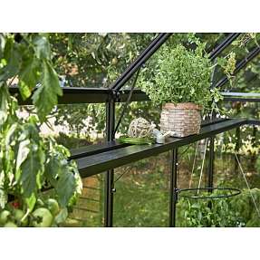 Juliana integreret lamelhylde - sort