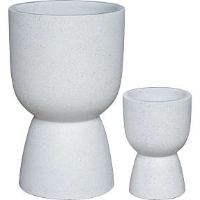 Capri fiberkrukke Ø42 H67 - hvid