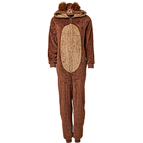 VRS dame fleece heldragt str. L - brun