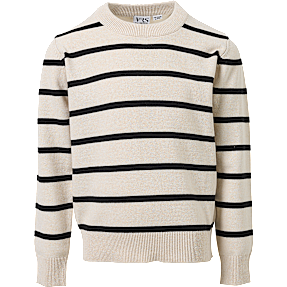VRS børne strik bluse str. 110/116 - beige