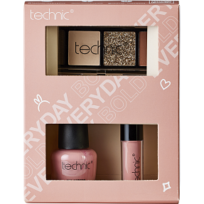 Gaveæske m. makeupsæt og neglelak