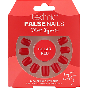 Kunstige negle Solar Red