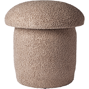 Puf med opbevaring - gråbrun