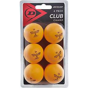 Dunlop 40+ Champ Bordtennisbolde 6-pak - orange