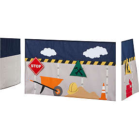 Hoppekids Construction forhæng til halvhøj- og køjeseng 70x160 cm