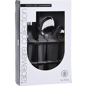 16 del bestiksæt i rustfrit - stål