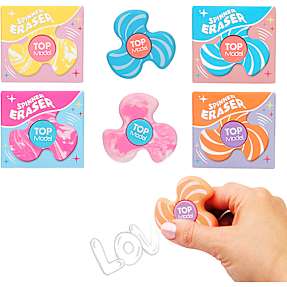 TOPModel fidgetspinner viskelæder - flere varianter - assorteret