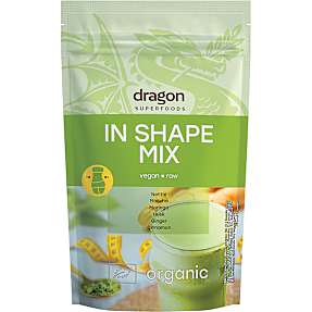 Plantepulver mix m. brændenælde, matcha, moringa, phyllium, frøskaller, ingefær og kanel